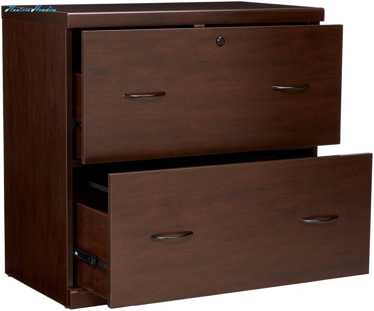 Espresso 2 Drawer Lateral Filing Cabinet D397