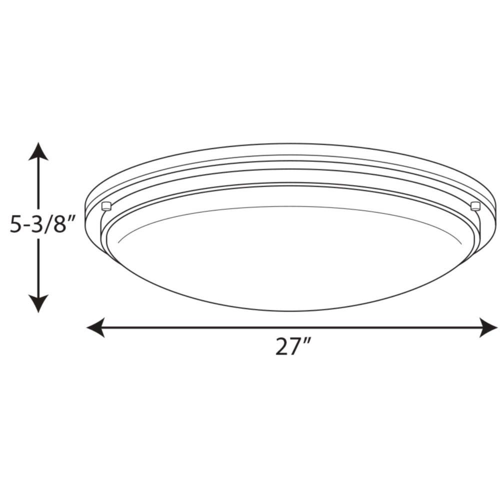 Brushed Nickel LED Flush Mount P615793