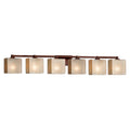 6-Light Dark Bronze Bath Bar I7011