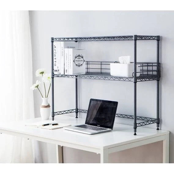 Gray Carbon Steel Bookshelf J628
