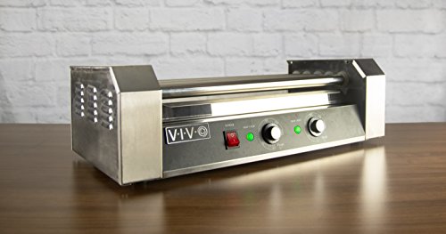 12 Hot Dog & 5 Roller Grill Cooker Warmer Machine B42025