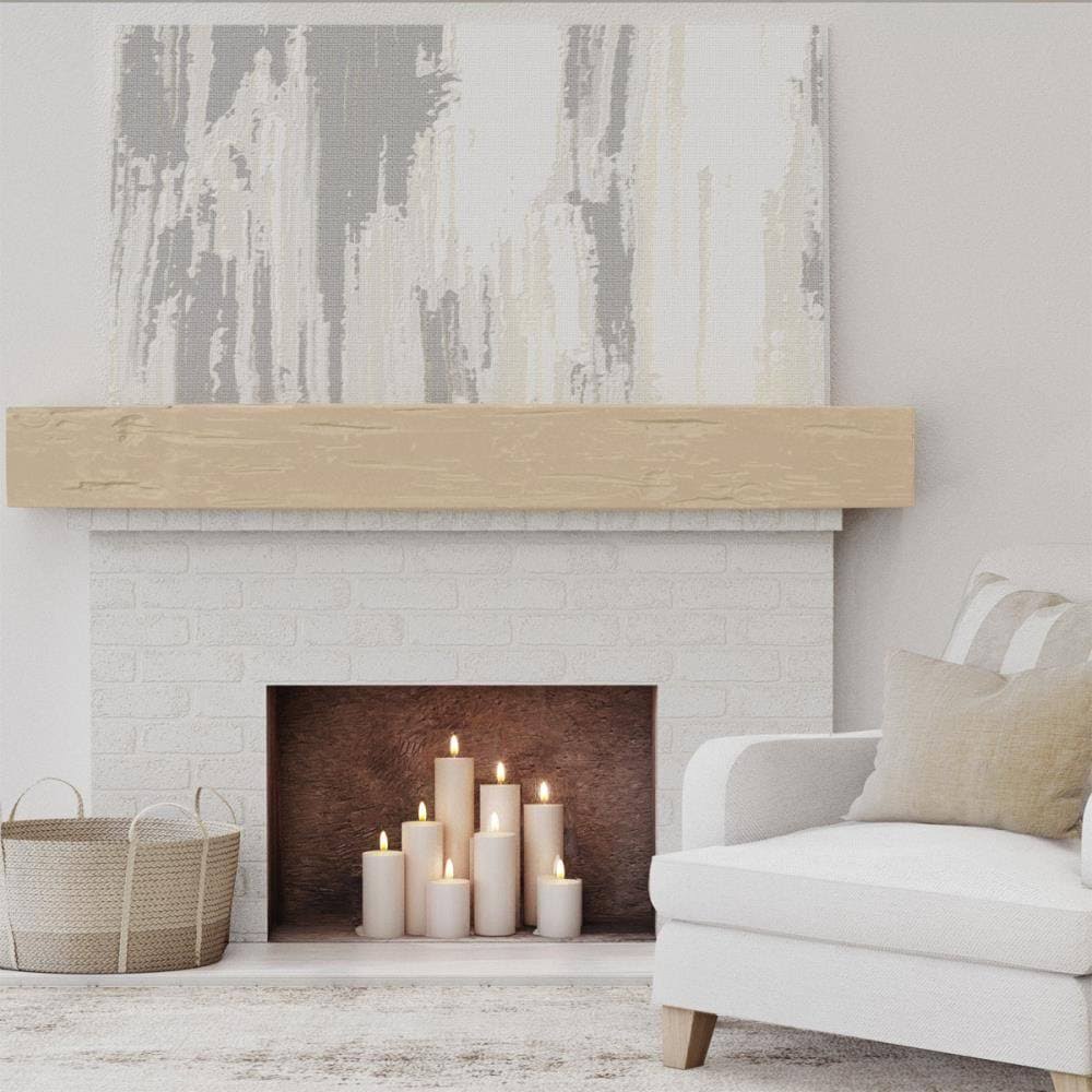 Natural Pine Faux Wood Fireplace Mantel Y1830