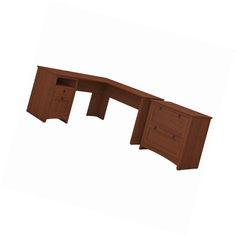 L Shaped Desk with Lateral File Cabinet G705